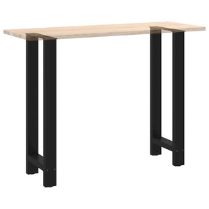 vidaXL Pieds de table de bar noir 2 pcs 40x(100-101) cm Acier
