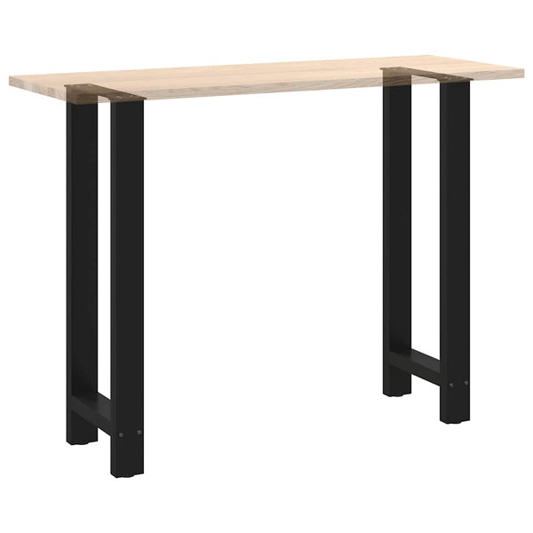 vidaXL Pieds de table de bar noir 2 pcs 40x(100-101) cm Acier
