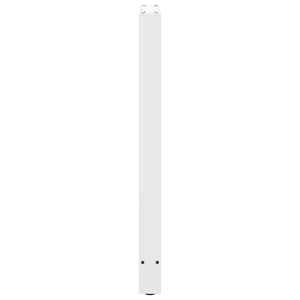 vidaXL Pieds de table de bar Blanc 2 pcs 40x(100-101) cm Acier