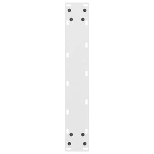 vidaXL Pieds de table de bar Blanc 2 pcs 40x(100-101) cm Acier