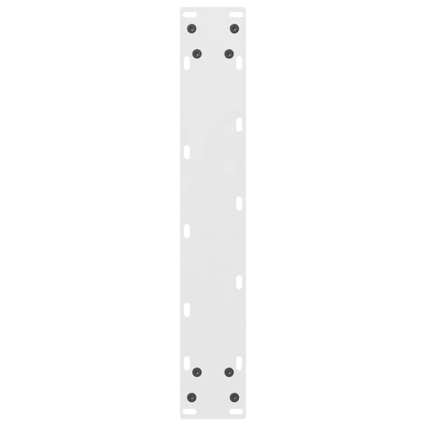 vidaXL Pieds de table de bar Blanc 2 pcs 40x(100-101) cm Acier