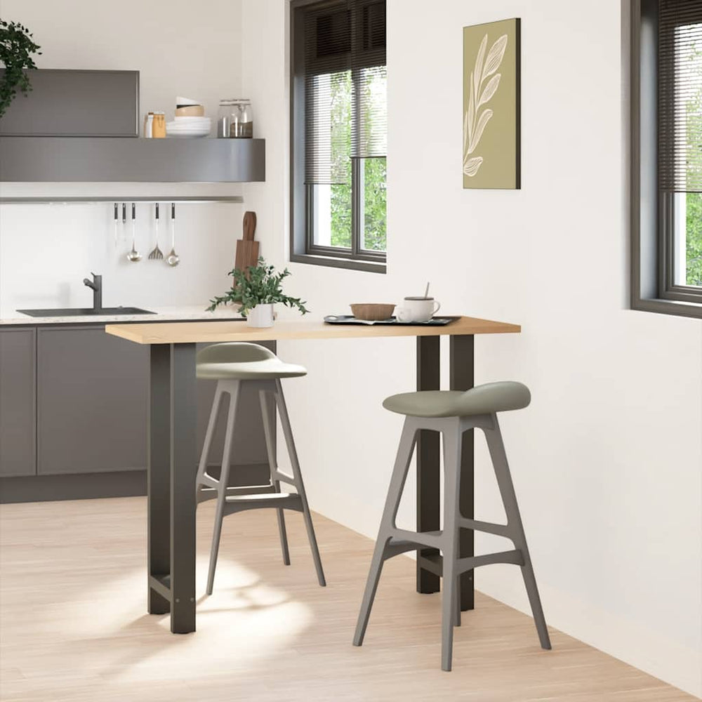vidaXL Pieds de table de bar Anthracite 2 pcs 40x(100-101) cm Acier