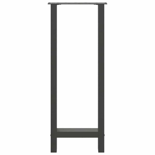 vidaXL Bar Table Legs Anthracite 2 pcs 40x(100-101) cm Steel