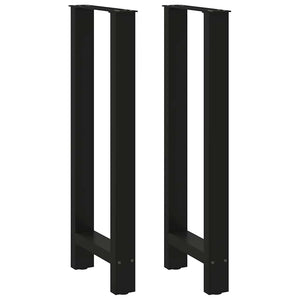 Bartischbeine Schwarz 50x100/101 cm, 2er Set