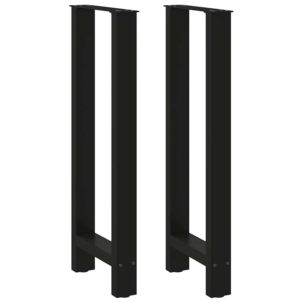 Bartischbeine Schwarz 50x100/101 cm, 2er Set