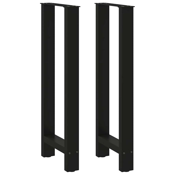 Bartischbeine Schwarz 50x100/101 cm, 2er Set