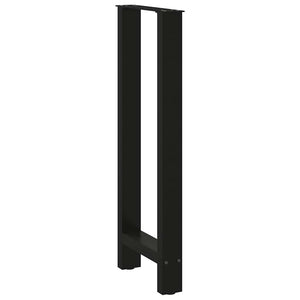 Bartischbeine Schwarz 50x100/101 cm, 2er Set