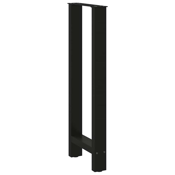 Bartischbeine Schwarz 50x100/101 cm, 2er Set