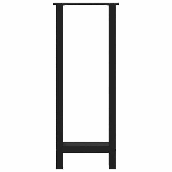 Bartischbeine Schwarz 50x100/101 cm, 2er Set