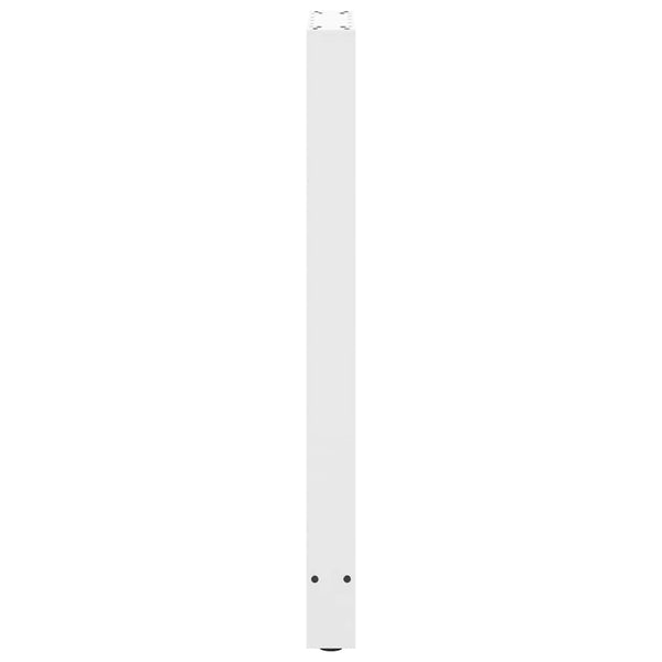 vidaXL Pieds de table de bar Blanc 2 pcs 50x(100-101) cm Acier