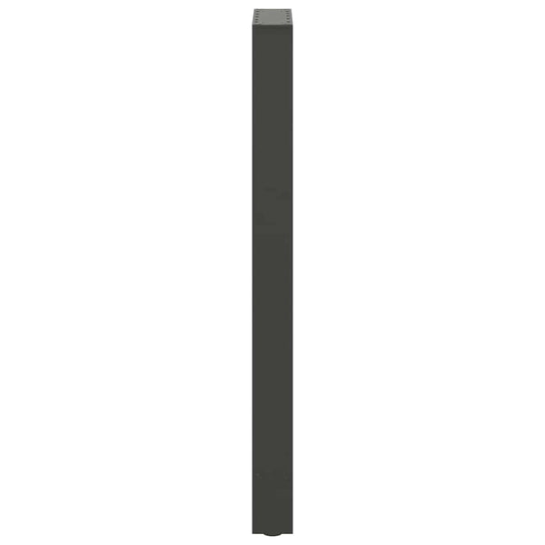 vidaXL Pieds de table de bar Anthracite 2 pcs. 50x(100-101) cm Acier