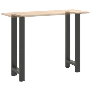 vidaXL Pieds de table de bar Anthracite 2 pcs. 50x(100-101) cm Acier