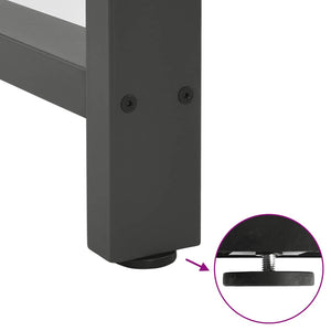 vidaXL Pieds de table de bar Anthracite 2 pcs. 50x(100-101) cm Acier