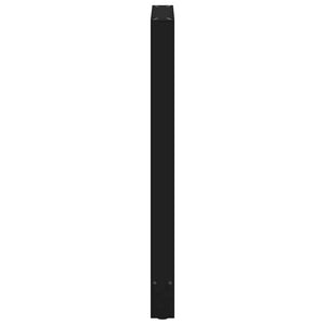 vidaXL Pieds de table de bar noir 2 pcs 60x(100-101) cm acier