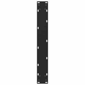 vidaXL Pieds de table de bar noir 2 pcs 60x(100-101) cm acier