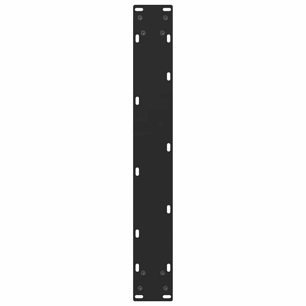 vidaXL Pieds de table de bar noir 2 pcs 60x(100-101) cm acier