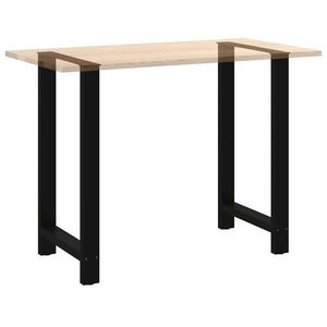 vidaXL Pieds de table de bar noir 2 pcs 60x(100-101) cm acier