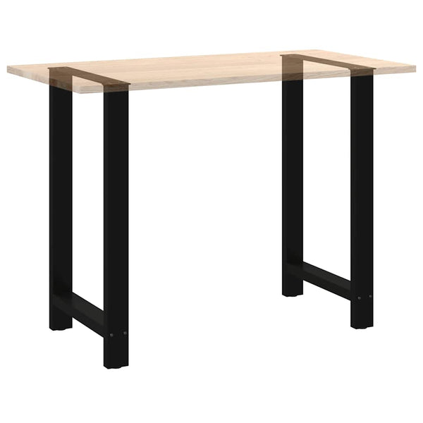 vidaXL Pieds de table de bar noir 2 pcs 60x(100-101) cm acier