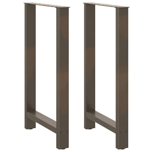 Bartischbeine aus Stahl, 60x100/101 cm, 2er Set