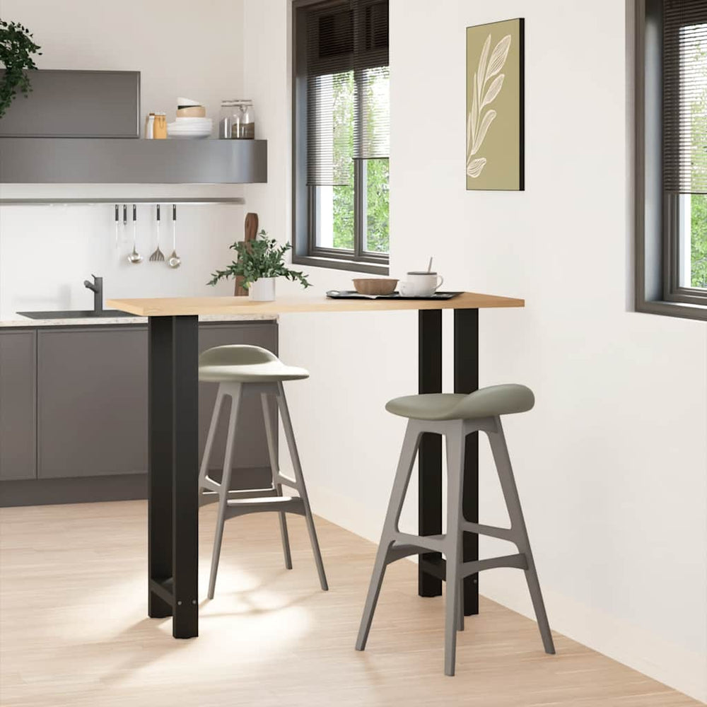 vidaXL Pieds de table de bar noir 2 pcs 40x(110-111) cm acier