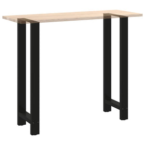Bartischbeine Schwarz 40x110 cm, 2er Set