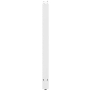 vidaXL Pieds de table de bar Blanc 2 pcs 40x(110-111) cm Acier