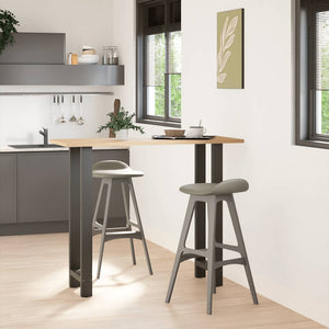 vidaXL Pieds de table de bar Anthracite 2 pcs 40x(110-111) cm Acier