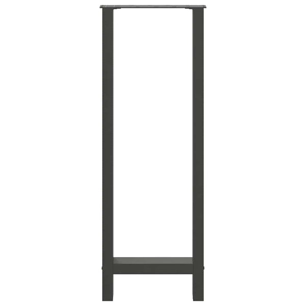 vidaXL Pieds de table de bar Anthracite 2 pcs 40x(110-111) cm Acier
