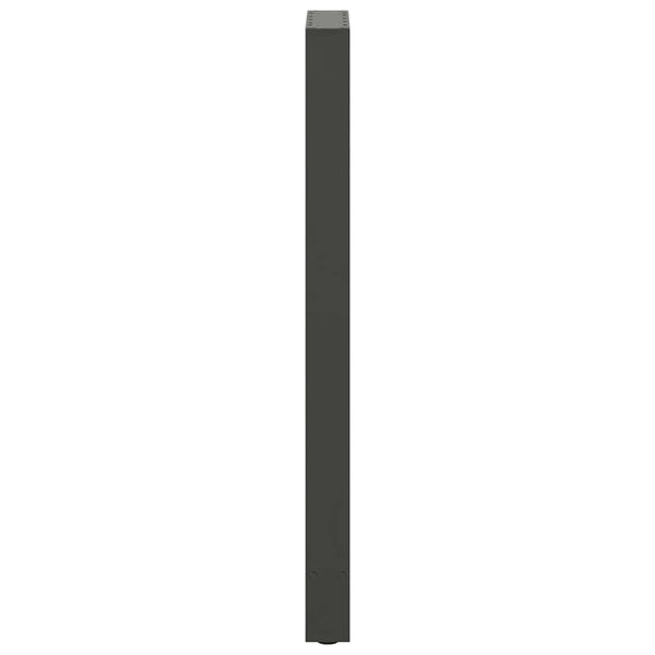 vidaXL Pieds de table de bar Anthracite 2 pcs 40x(110-111) cm Acier