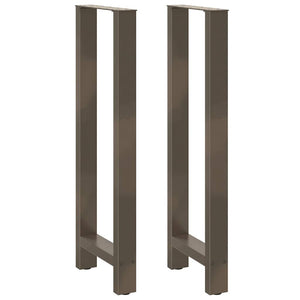 Bartischbeine aus Stahl, 40x110 cm, 2er-Set