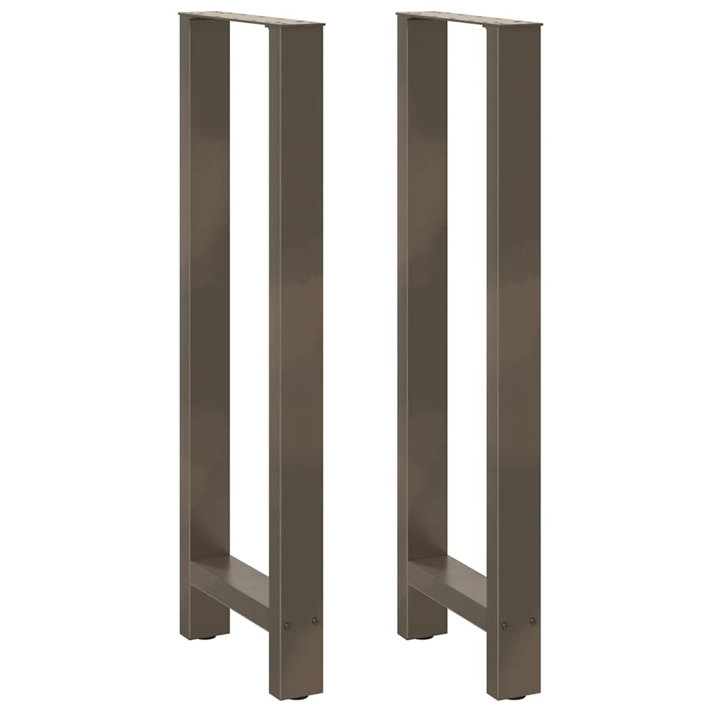 Bartischbeine aus Stahl, 40x110 cm, 2er-Set