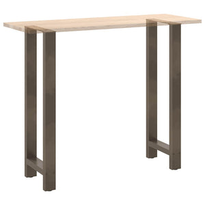 Bartischbeine aus Stahl, 40x110 cm, 2er-Set