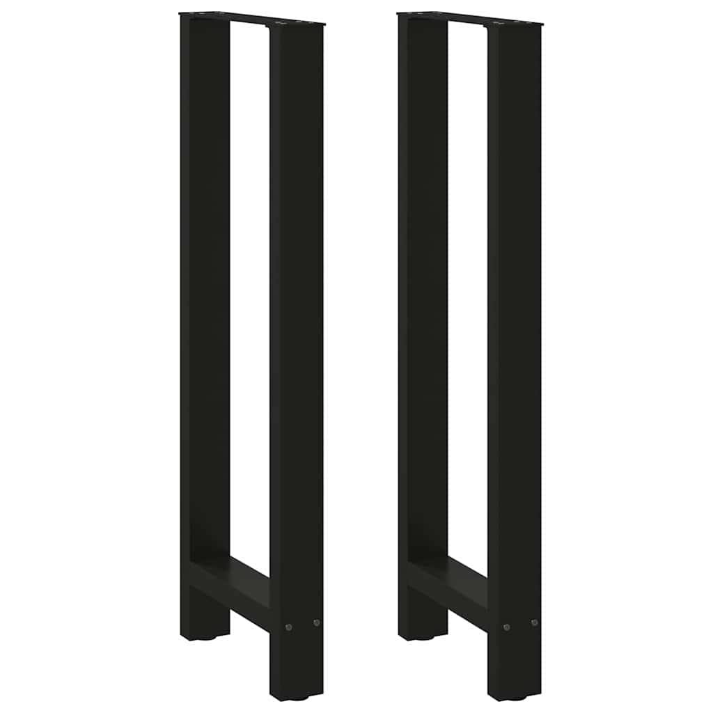 Bartischbeine Schwarz 50x110 cm, 2er Set