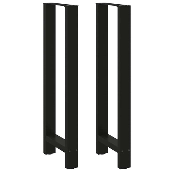 Bartischbeine Schwarz 50x110 cm, 2er Set