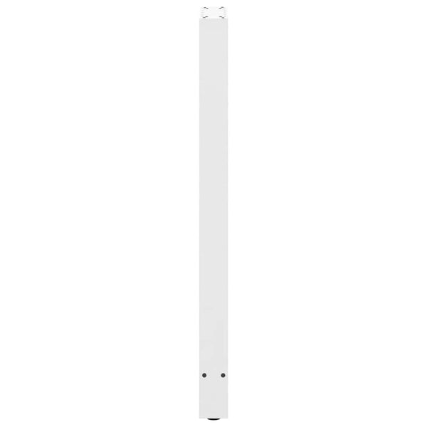 vidaXL Pieds de table de bar Blanc 2 pcs 50x(110-111) cm Acier
