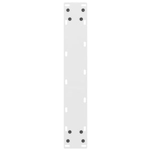 vidaXL Pieds de table de bar Blanc 2 pcs 50x(110-111) cm Acier