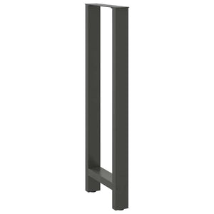 vidaXL Pieds de table de bar Anthracite 2 pcs 50x(110-111) cm Acier