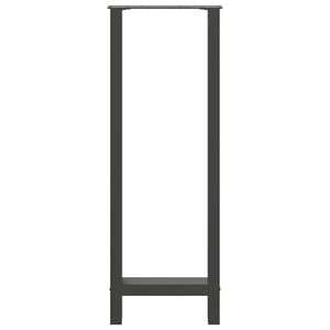 vidaXL Pieds de table de bar Anthracite 2 pcs 50x(110-111) cm Acier
