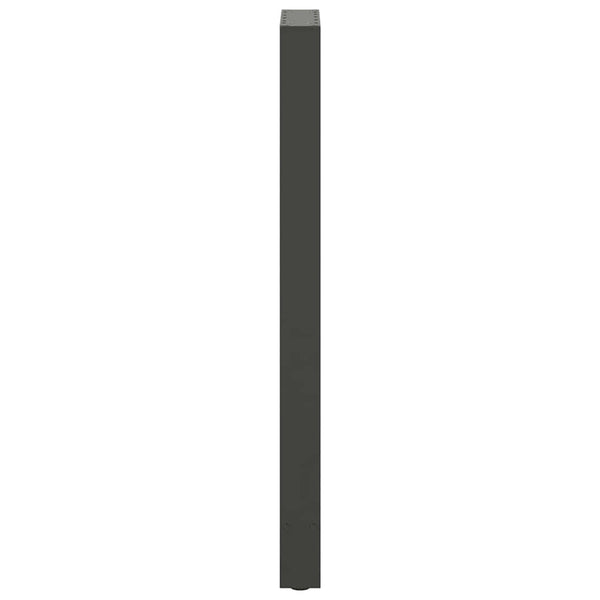 vidaXL Pieds de table de bar Anthracite 2 pcs 50x(110-111) cm Acier