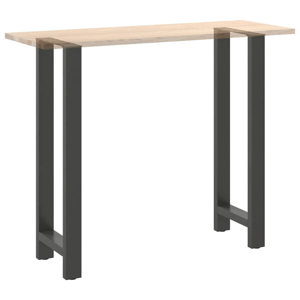 vidaXL Pieds de table de bar Anthracite 2 pcs 50x(110-111) cm Acier