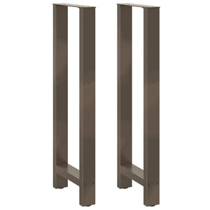 Bartischbeine Naturstahl 50x110 cm, 2er Set