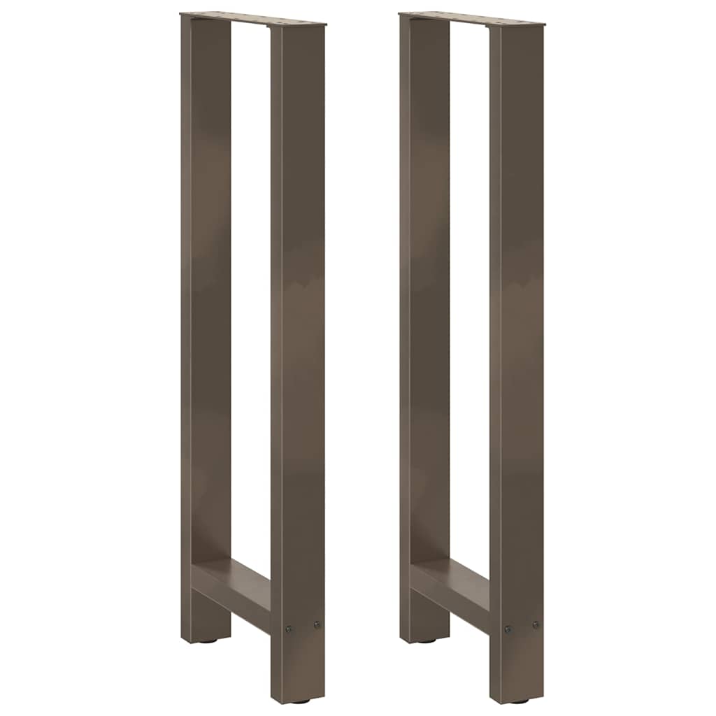 Bartischbeine Naturstahl 50x110 cm, 2er Set