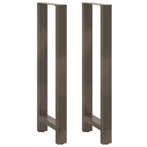 Bartischbeine Naturstahl 50x110 cm, 2er Set