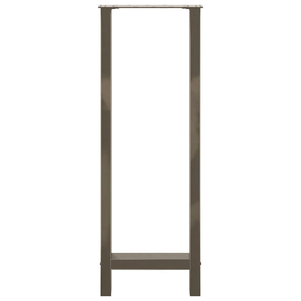 Bartischbeine Naturstahl 50x110 cm, 2er Set