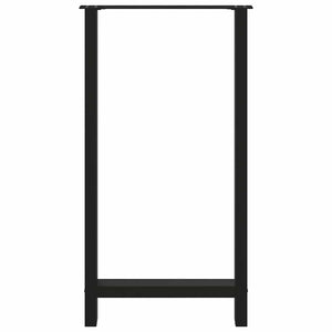 vidaXL Pieds de table de bar noir 2 pcs 60x(110-111) cm Acier