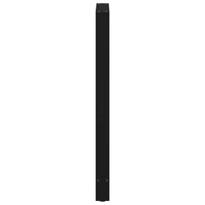 vidaXL Pieds de table de bar noir 2 pcs 60x(110-111) cm Acier