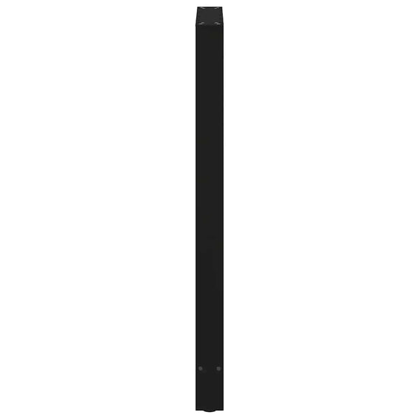 vidaXL Pieds de table de bar noir 2 pcs 60x(110-111) cm Acier