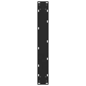 vidaXL Pieds de table de bar noir 2 pcs 60x(110-111) cm Acier