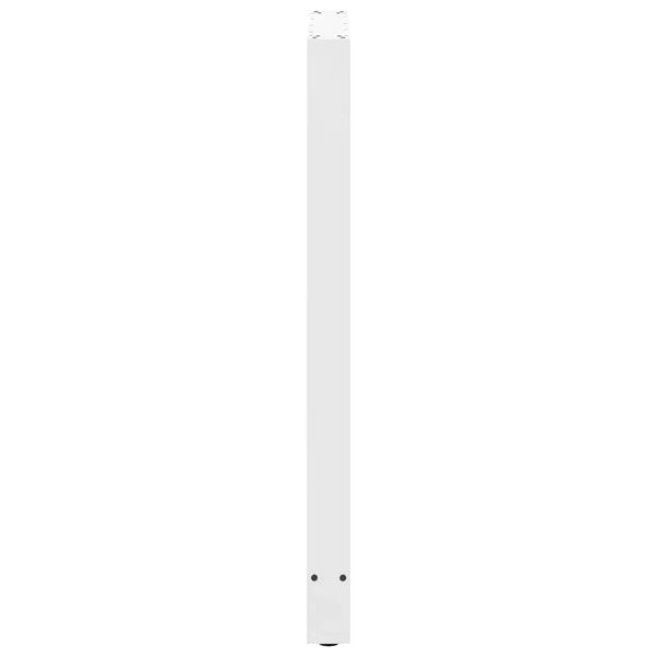 vidaXL Pieds de table de bar Blanc 2 pcs 60x(110-111) cm Acier