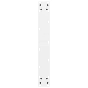 vidaXL Pieds de table de bar Blanc 2 pcs 60x(110-111) cm Acier